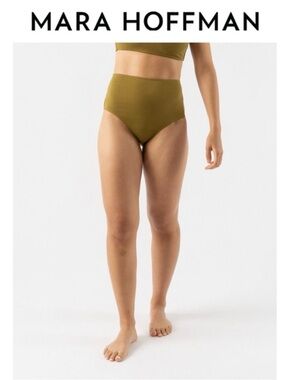 Mara Hoffman Olive High-Waist Bikini Set